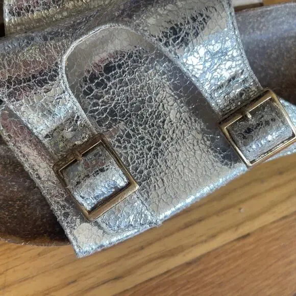 Silver Crackle Cork Flatforms - Picture 6 of 9